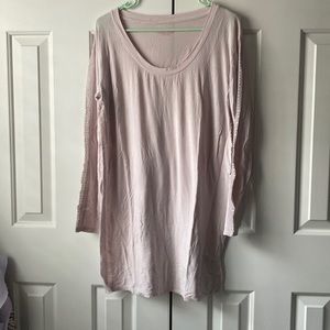 ❗25% off 2❗ Light pink modal lace nightgown